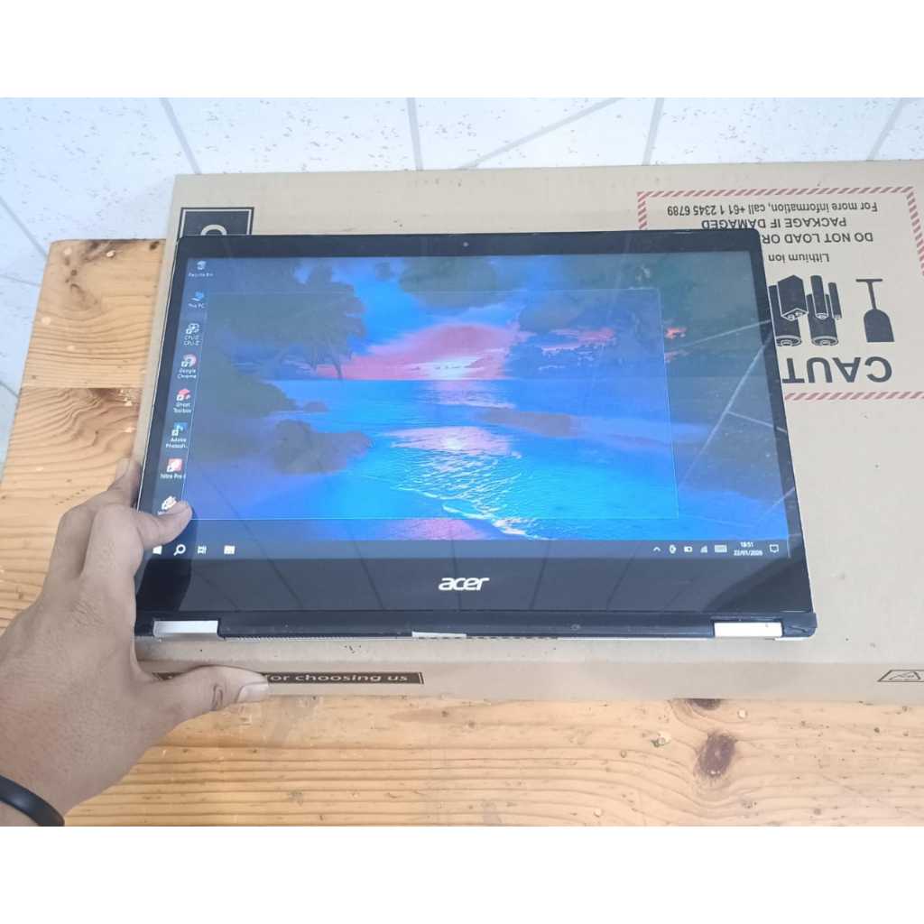 Acer Spin 3 SP314-21, Amd Ryzen 3-3205U, 4/128Gb, TC, Silver