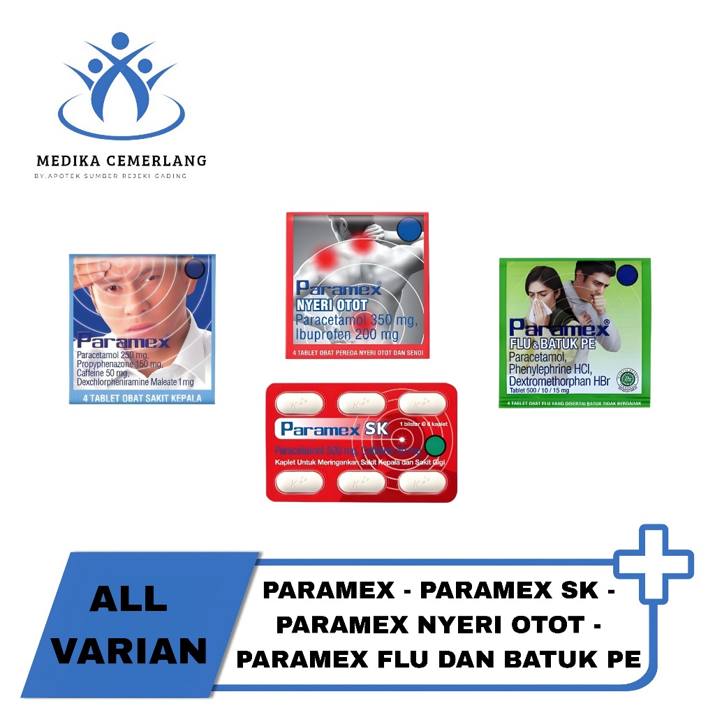 PARAMEX - PARAMEX NYERI OTOT - PARAMEX FLU&BATUK PE - PARAMEX SK