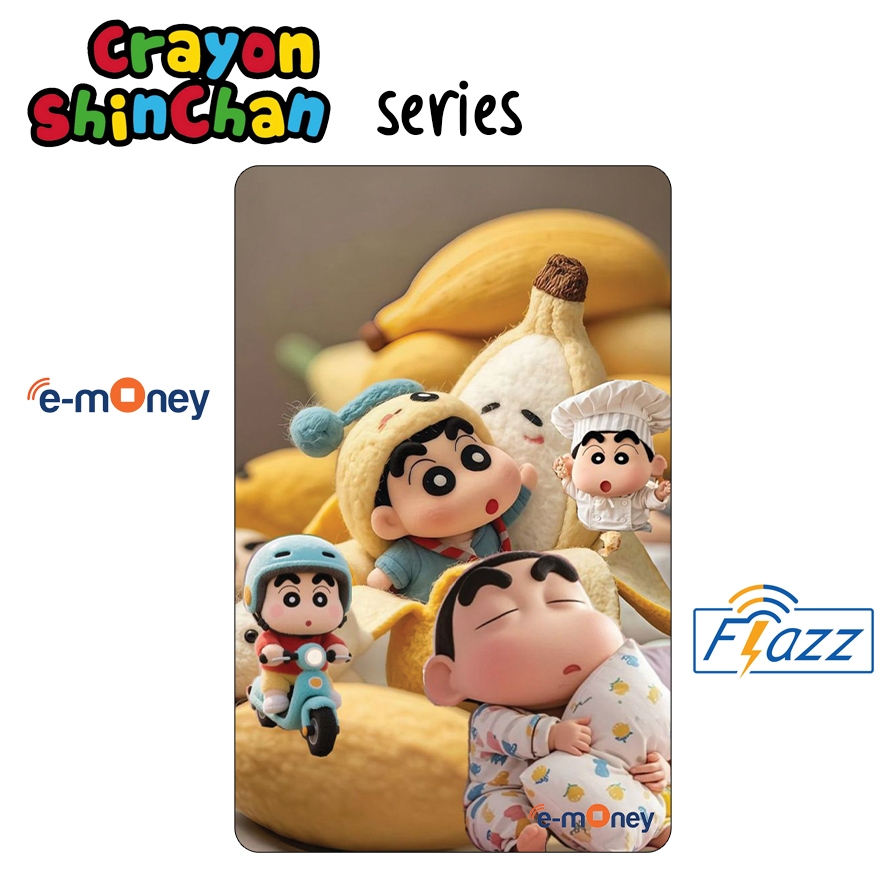 Emoney / Flazz Gen 2 Custom Shinchan - Kartu Etoll Mandiri BCA