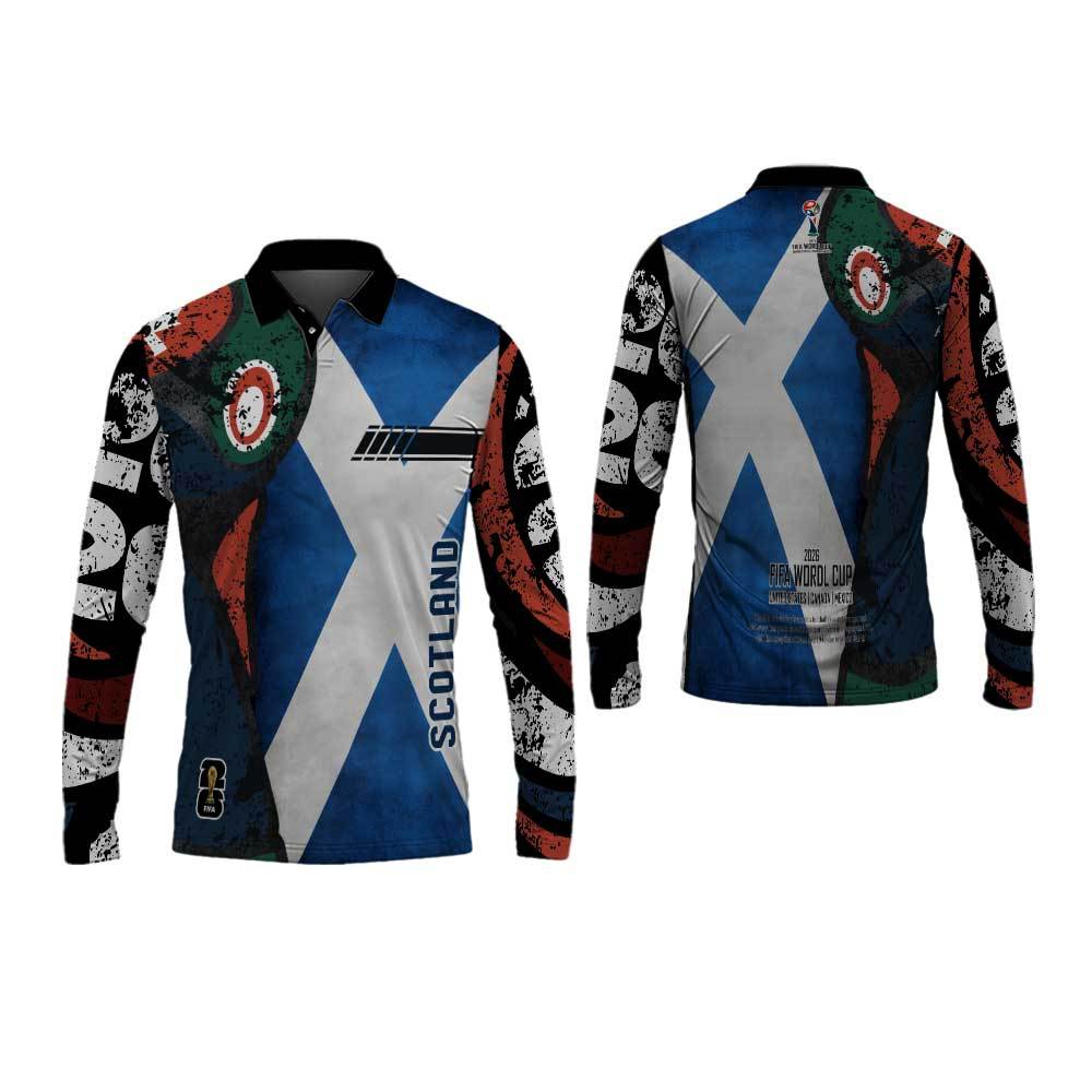 Jersey Sepak Bola lengan panjang / Kaos Polo Jersey Pildun 2026 Fullprint / Jersey Piala Dunia 2026