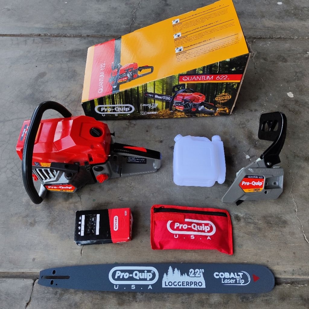 Proquip Pro Quip Quantum 622 22" inch Bar Baja Laser Mesin Gergaji Potong Kayu Chainsaw Chain Saw