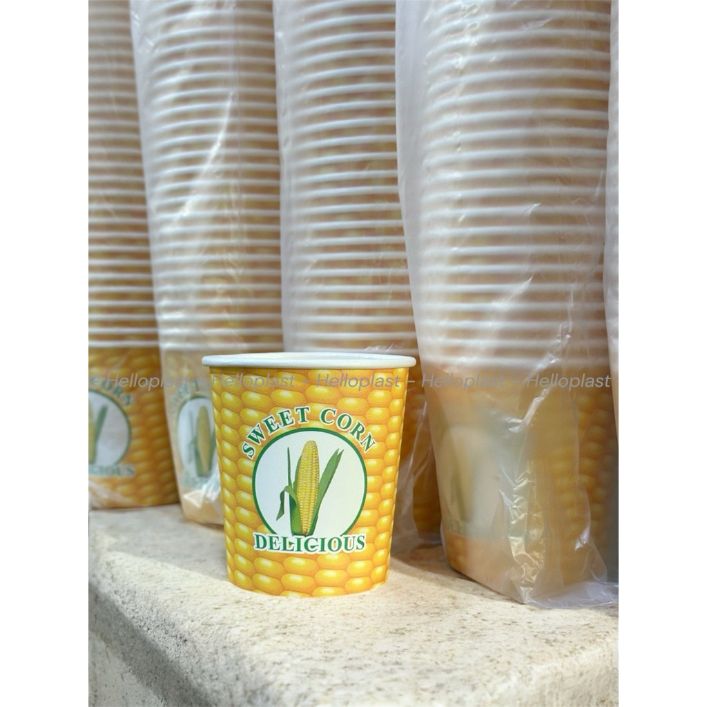 PAPERCUP JAGUNG 6,5oz / GELAS JAGUNG / GELAS JASUKE 50PC
