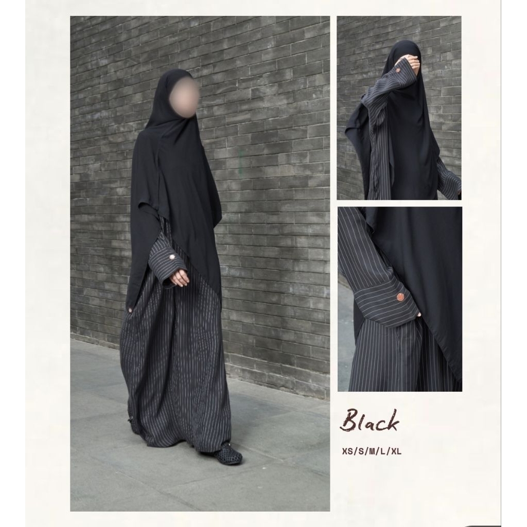 Bellezash Chana 3.0 Abaya Noir Bellezash Noir