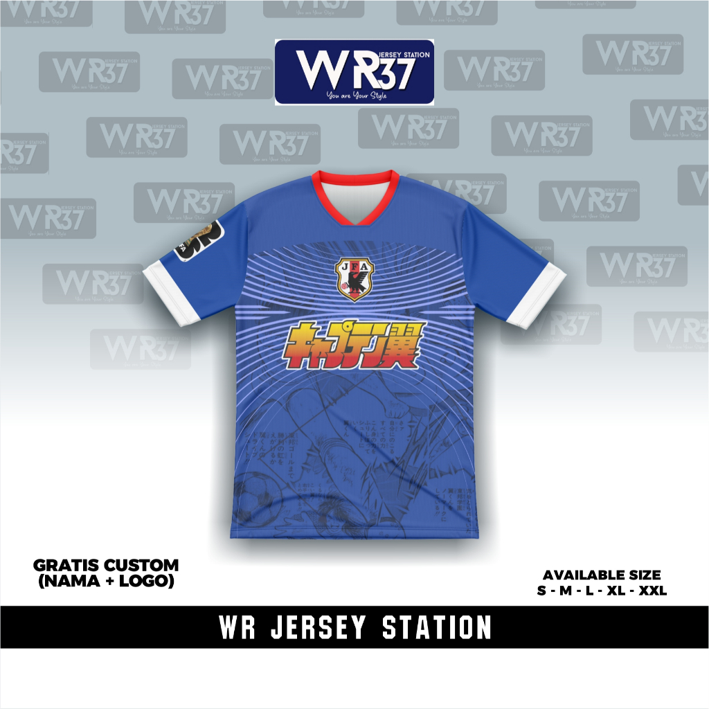 Jersey Piala Dunia 2026 Japan supporter unisex Tsubasa