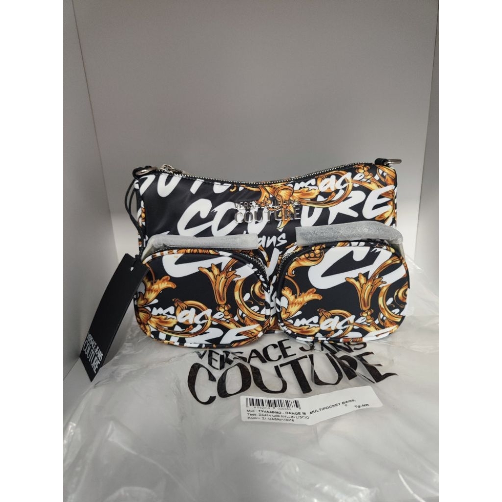Authentic - VJC / Versace - Multipocket Bags (Black Barocco Print)