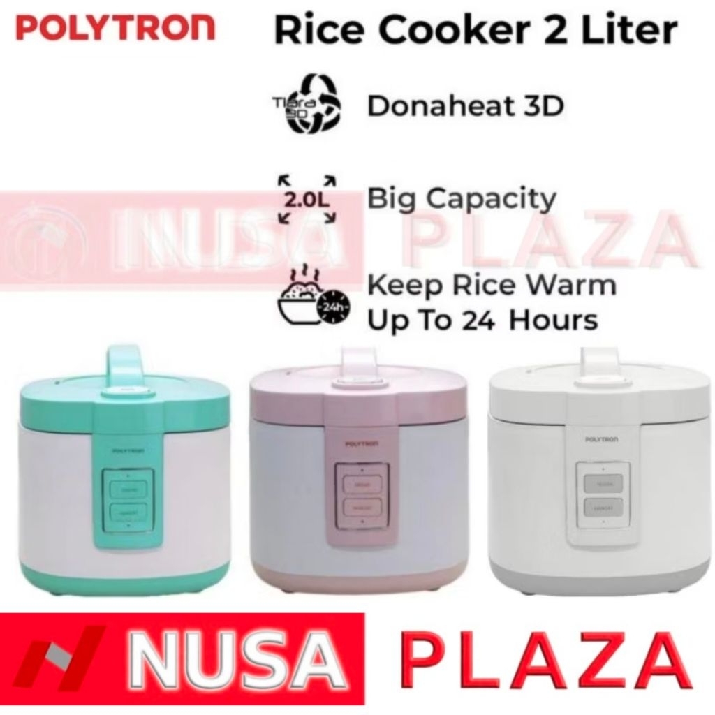 RICE COOKER POLYTRON 2 Liter PRC-1201MG / PRC-1202