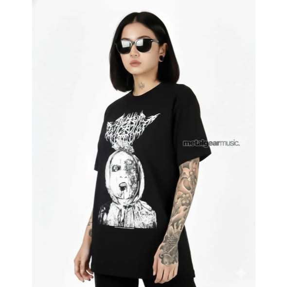TAHLILAN - TEATRICAL BLACK - TSHIRT / TSHIRT BLACK METAL ORIGINAL / BLACK METAL | BAJU DISTRO CASUAL