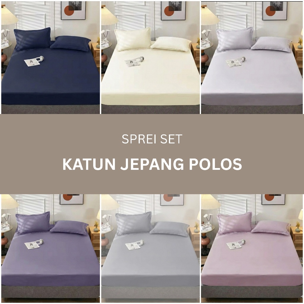 SPREI KATUN JEPANG POLOS PREMIUM