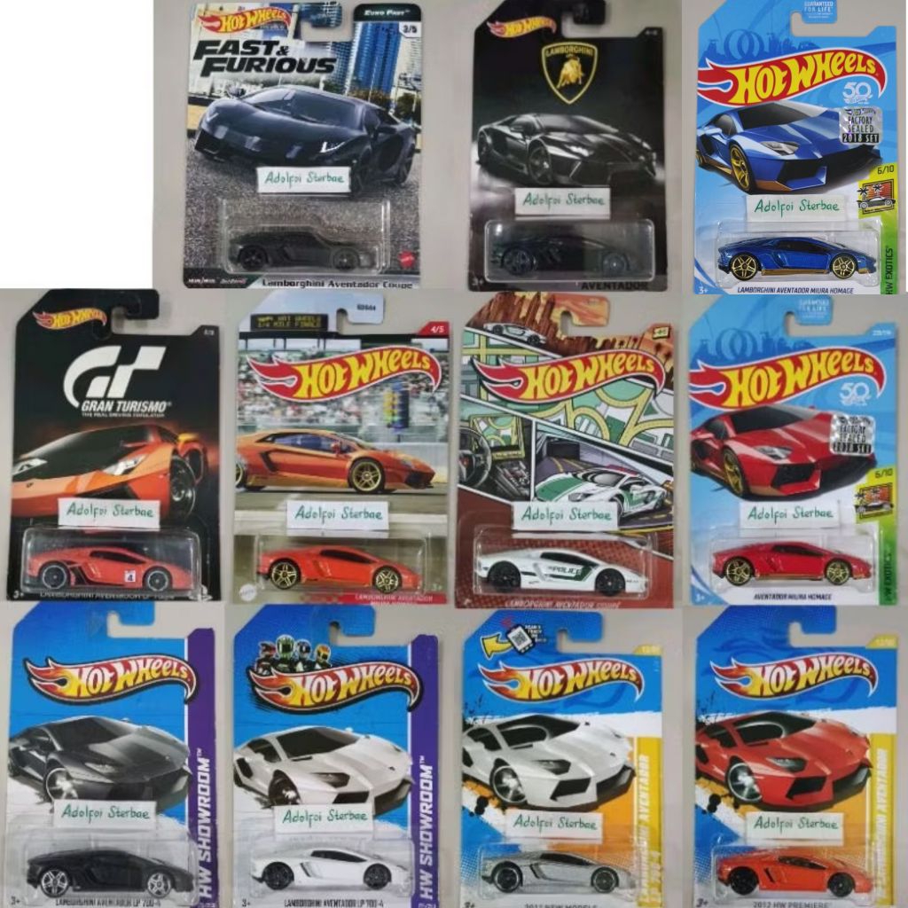 hotwheels hot wheels lamborghini aventador miura homage LP 700-4 lp700-4 coupe factory sealed hw exo
