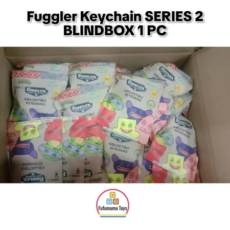 (Blind Box 1 pc) Fuggler Seri 2 Keychain Figure paper foilbag gantungan tas Funny Ugly Monster TMNT 
