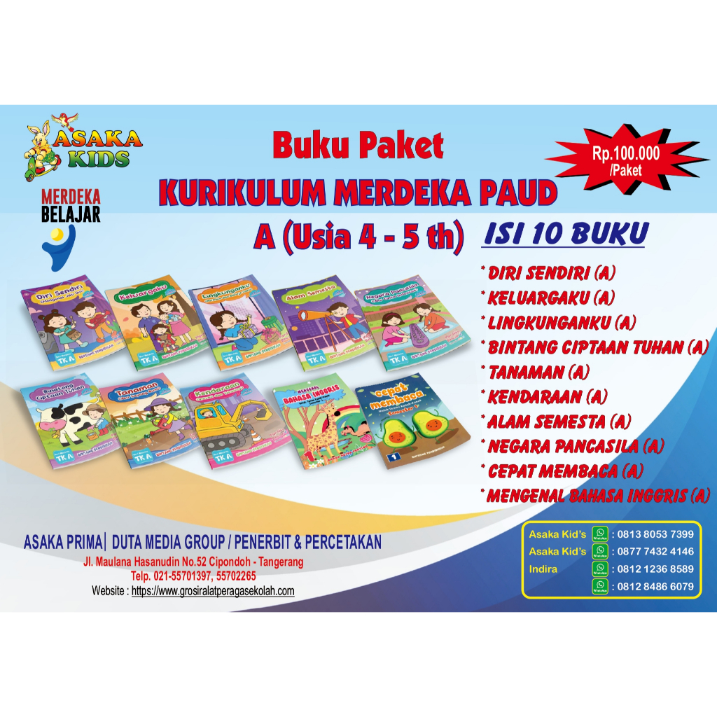 Buku PAUD TK Kurikulum Merdeka