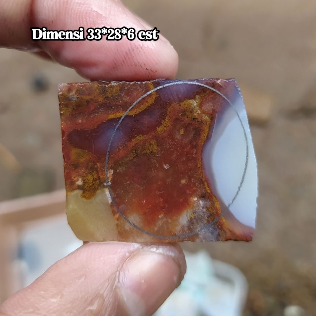 (BISA COD) Bahan Lempengan Batu Akik Pancawarna Garut Ci Angeul kristal