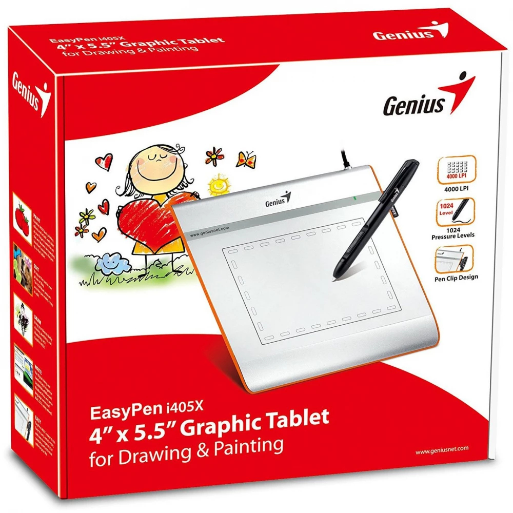Tablet Genius i405 Original Responsif Genius i405 Graphic Tablet Original