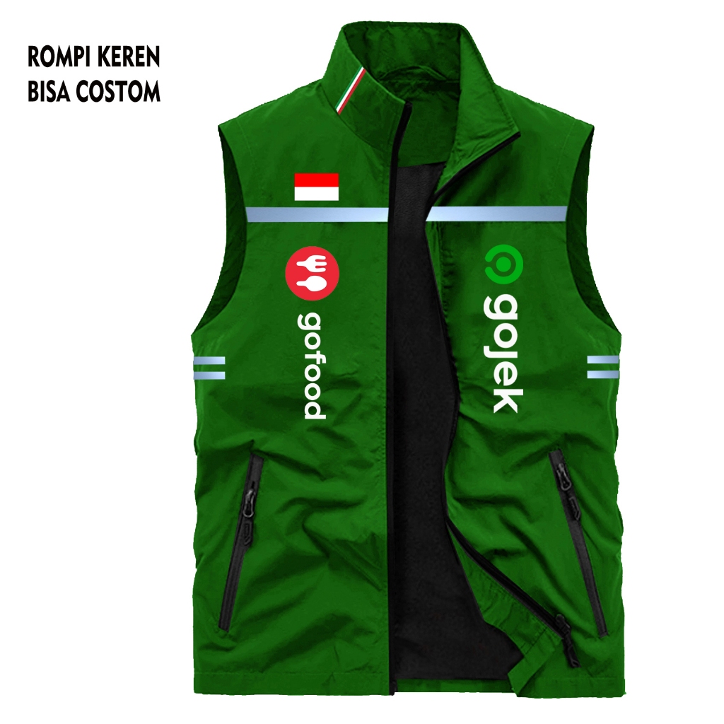 Rompi Ojol Gojek | Jaket Gojek Original | Rompi Driver Gojek | Rompi Vest Scotlight Gojek