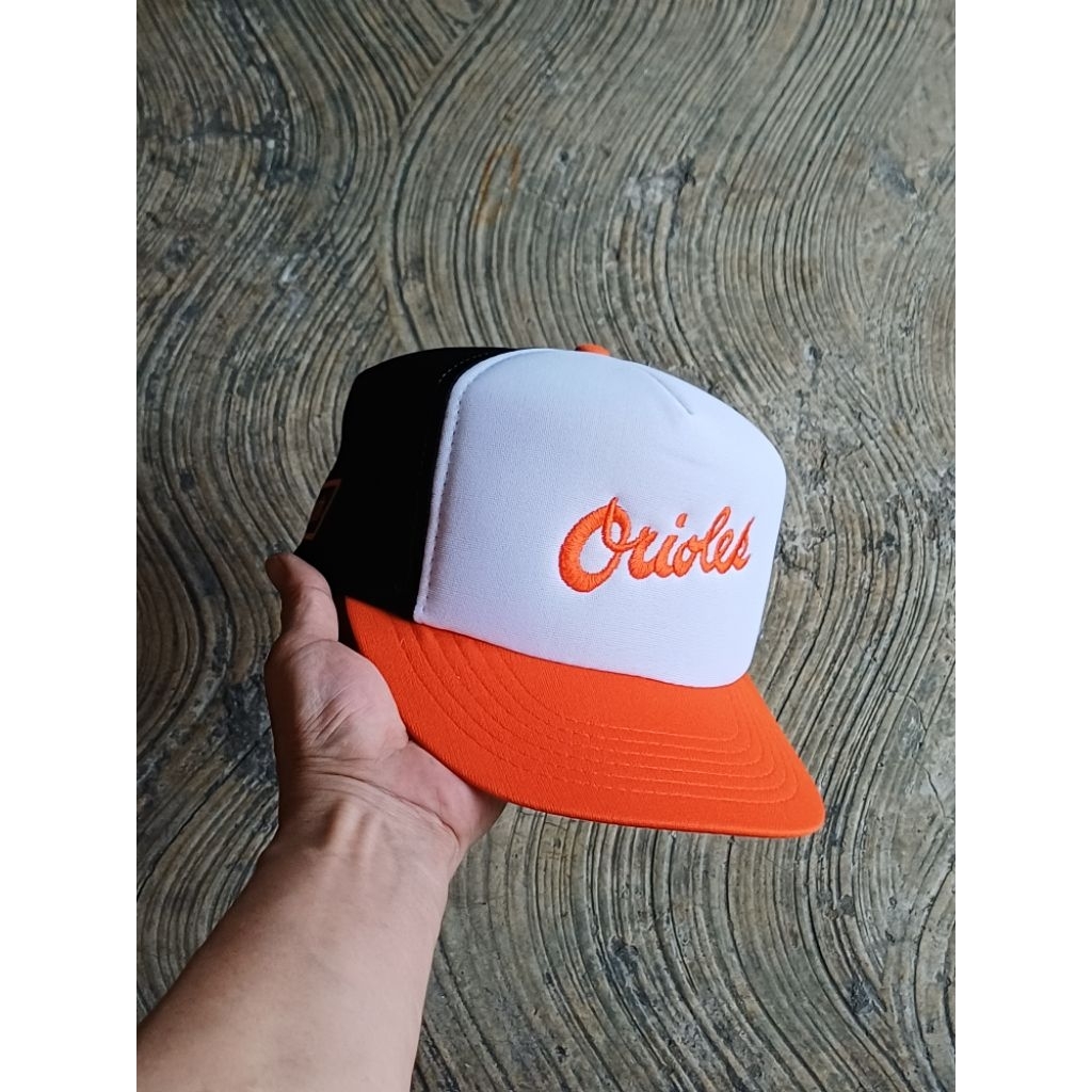 topi vintage baltimore orioles second