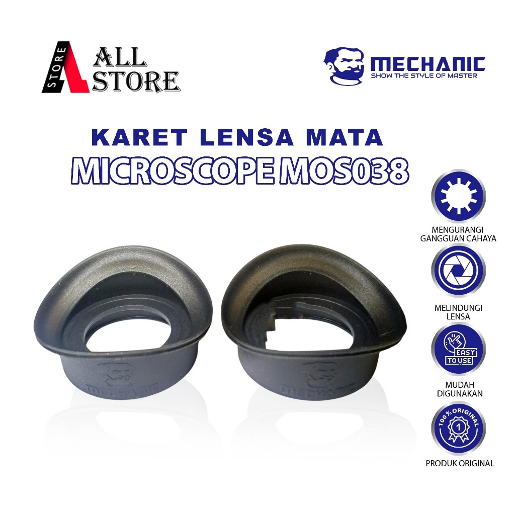 MECHANIC MOS038 KARET LENSA MICROSCOPE ORIGINAL - KARET OKULER MICROSCOPE MECHANIC MOS038 SEPASANG -