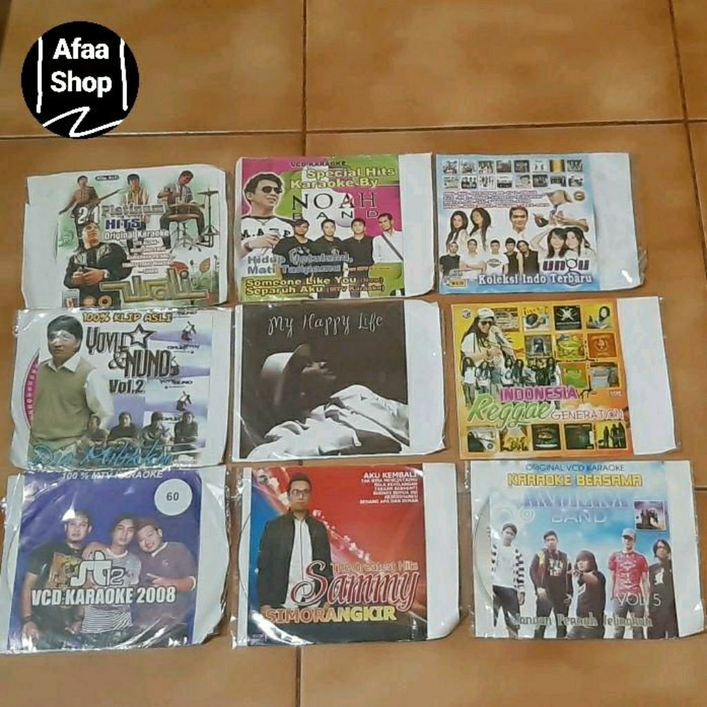 Cd MP4 lagu musik jadul indonesia st12, sammy, angkasa band, yovie and nuno, tompi, reggae, wali, no