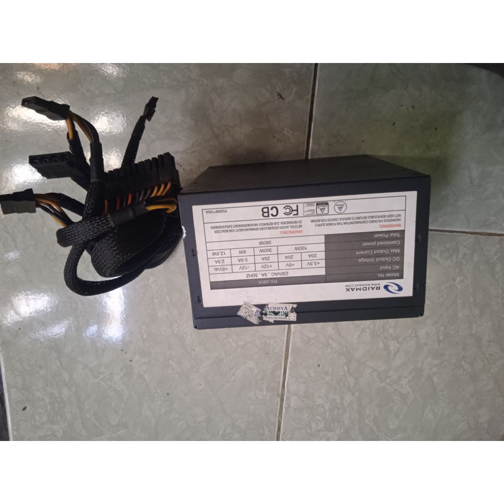 PSU/POWER SUPPLY RAIDMAX RX-380K 380WATT PURE