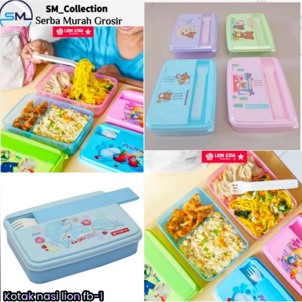 kotak bekal/wadah nasi/kotak nasi anak/kotak bekal anak/tempat nasi/kotak nasi fb-01