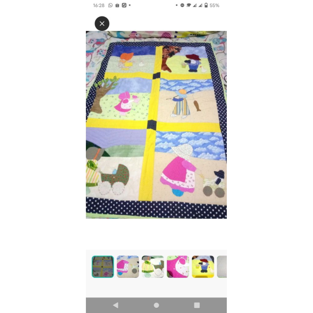 selimut quilting baru