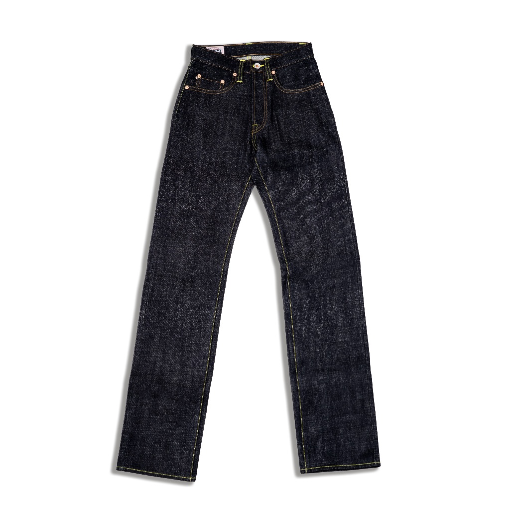 EARTHY GENOVA - EG XX03 JPN - 17 oz Selvedge Denim Deep Indigo Rope Dyed Color with Red Line Selvedg