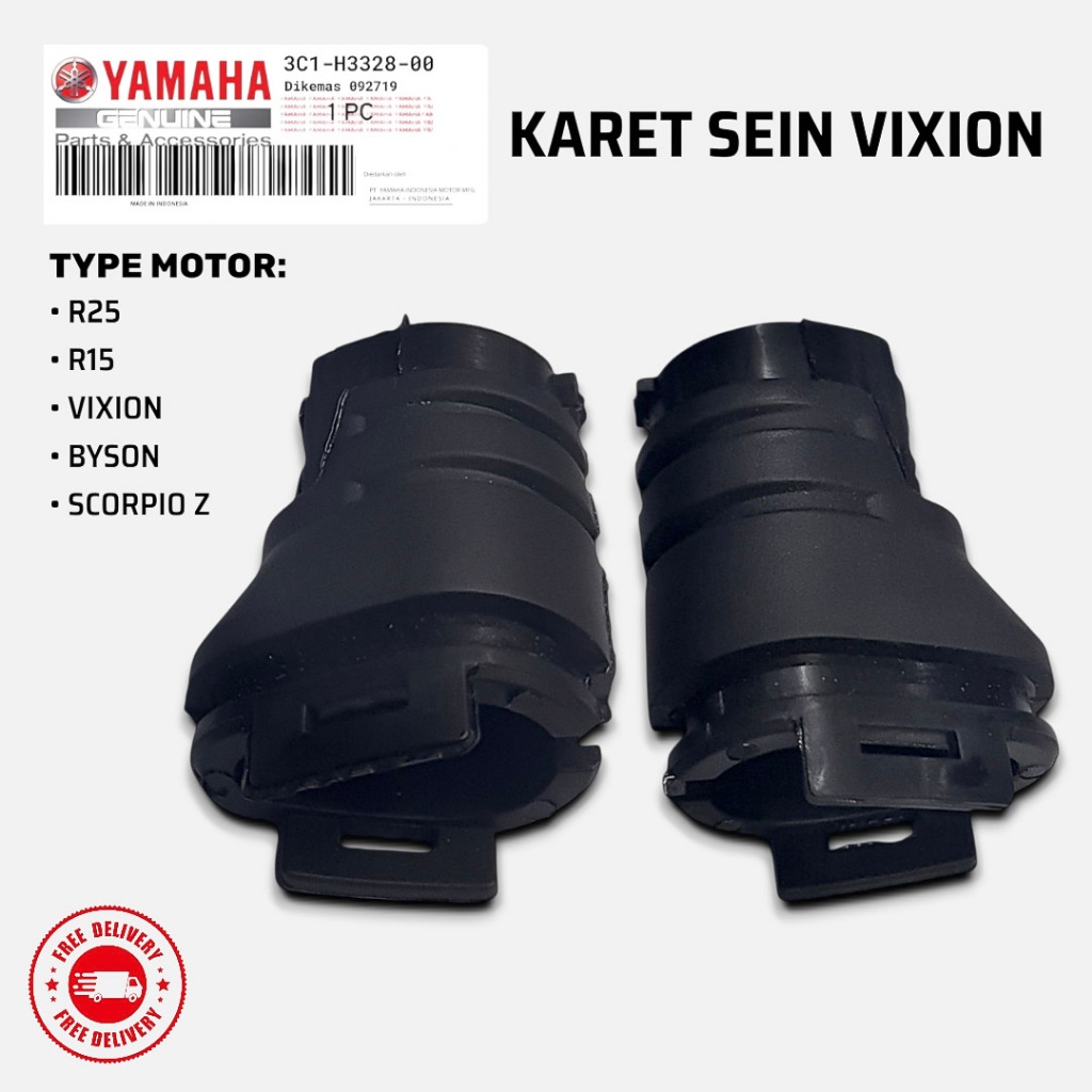 Karet Lampu Sen Vixion Byson R25 Dudukan Ritting Sepasang