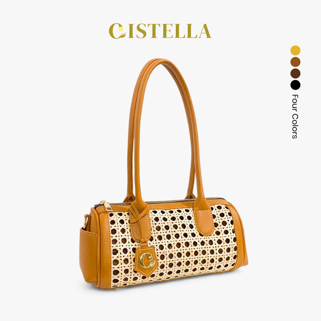 CISTELLA - Tas Wanita Elara Bag Tas Long champ Wanita Terbaru Tas Rotan Asli Top Handle Bag Tas Rota