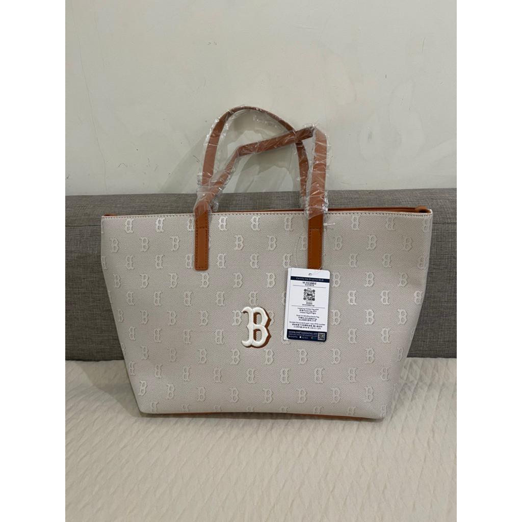 Tote Bag MLB Boston Beige