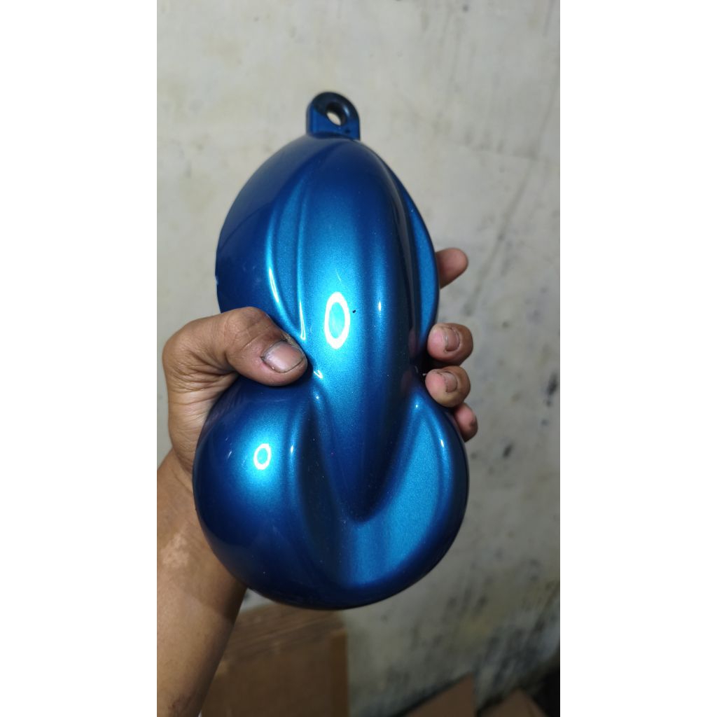 Cat PU Magnesium Blue Mica | cet Biru metalic jenis PU