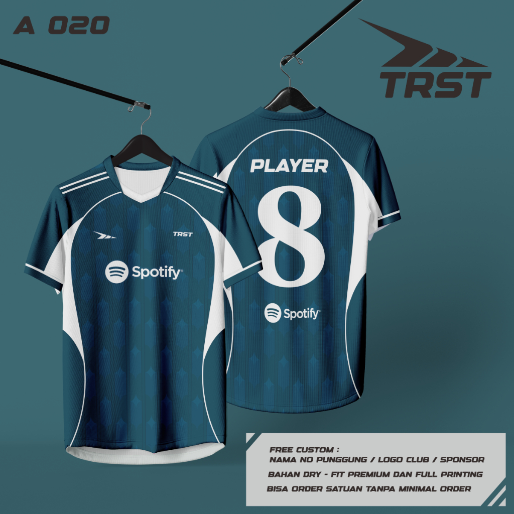 Jersey Futsal Full Printing Bebas Custom Design (BISA SATUAN)