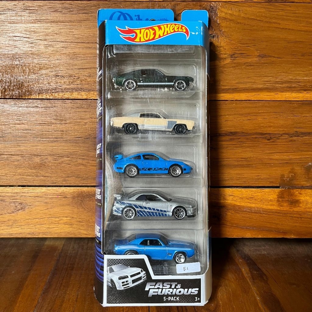 hotwheels Gift pack 5 fast and furious Nissan skyline R34