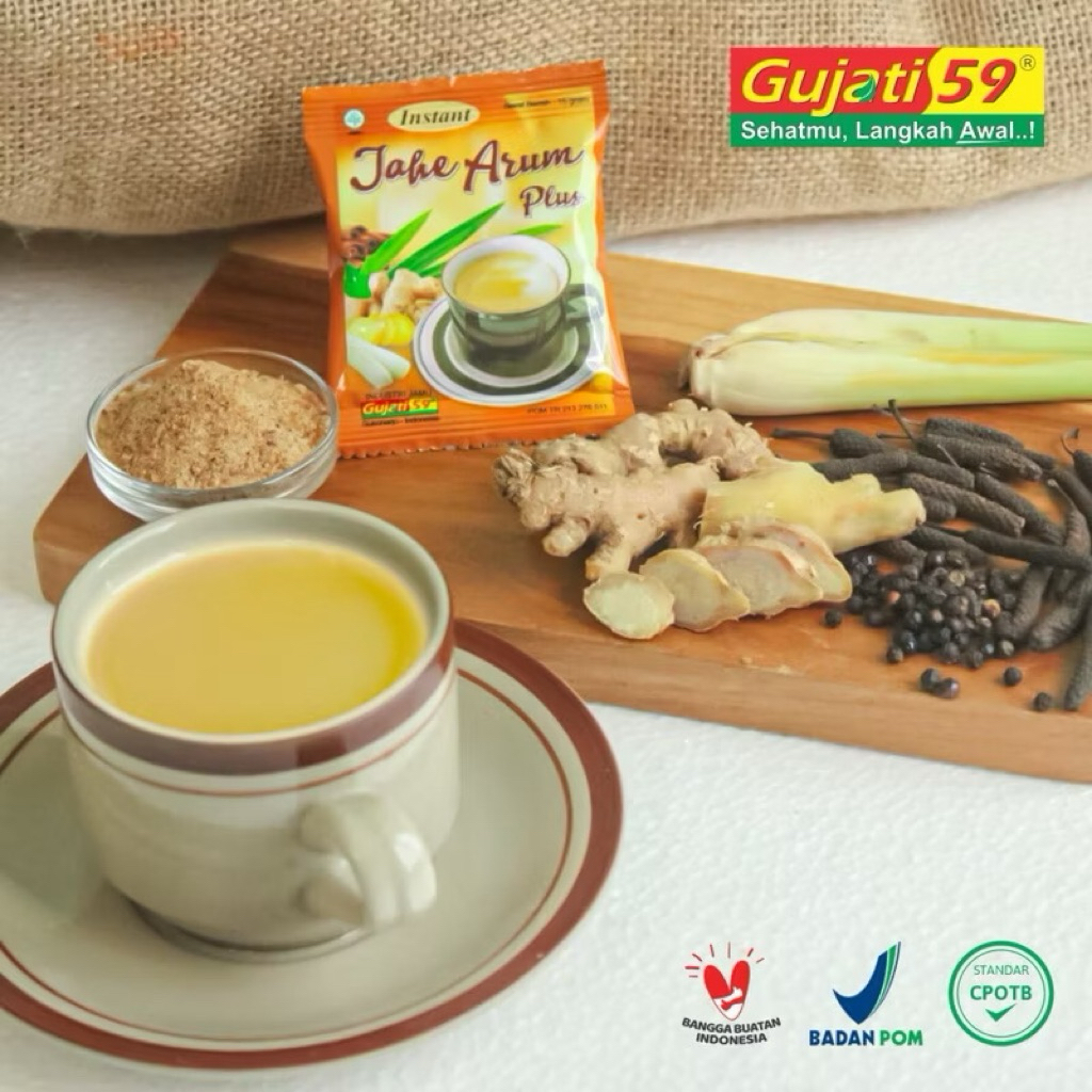 Minuman Jahe Instan Gujati Jahe Arum Plus 10 Sachet
