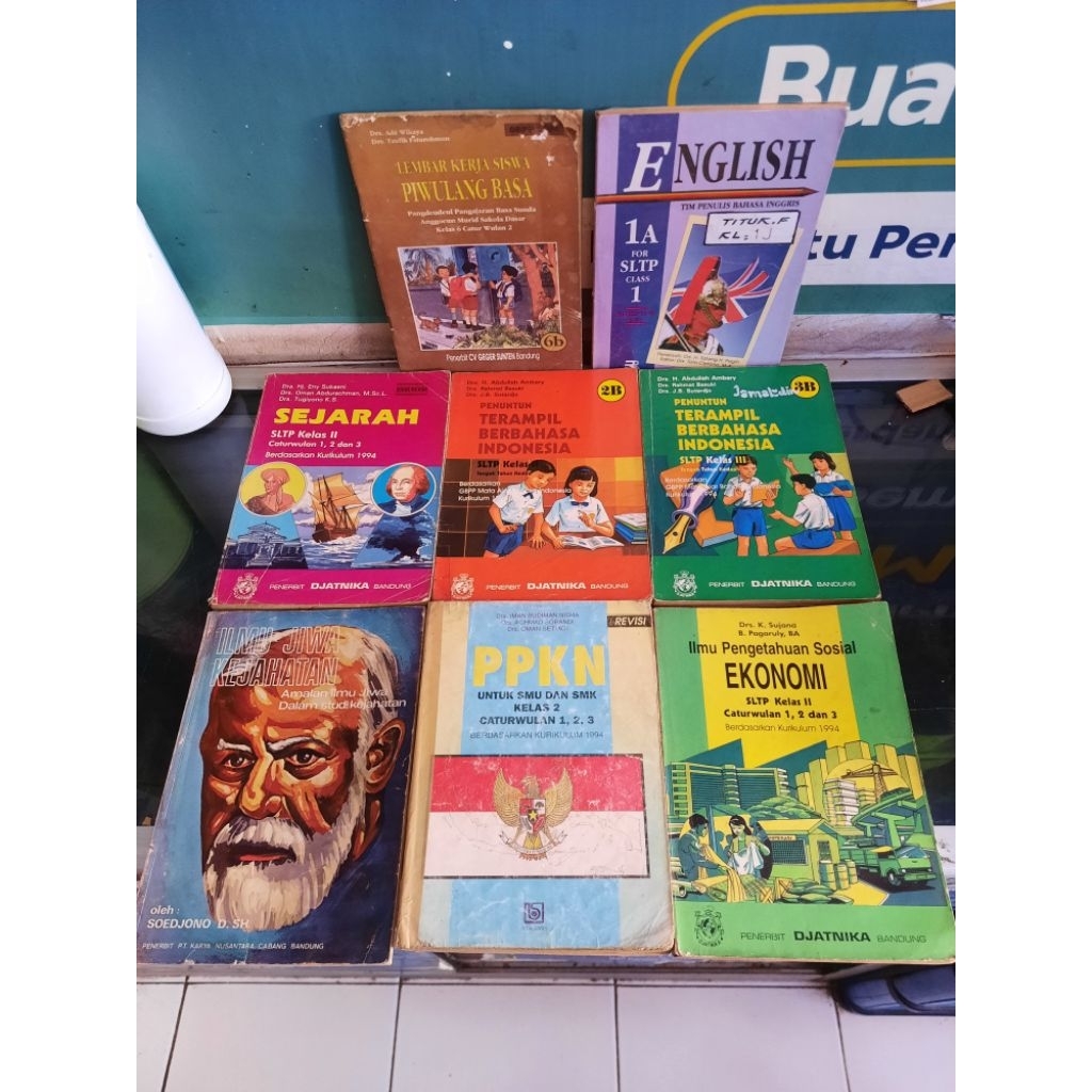 sepaket buku pelajaran lawas 2