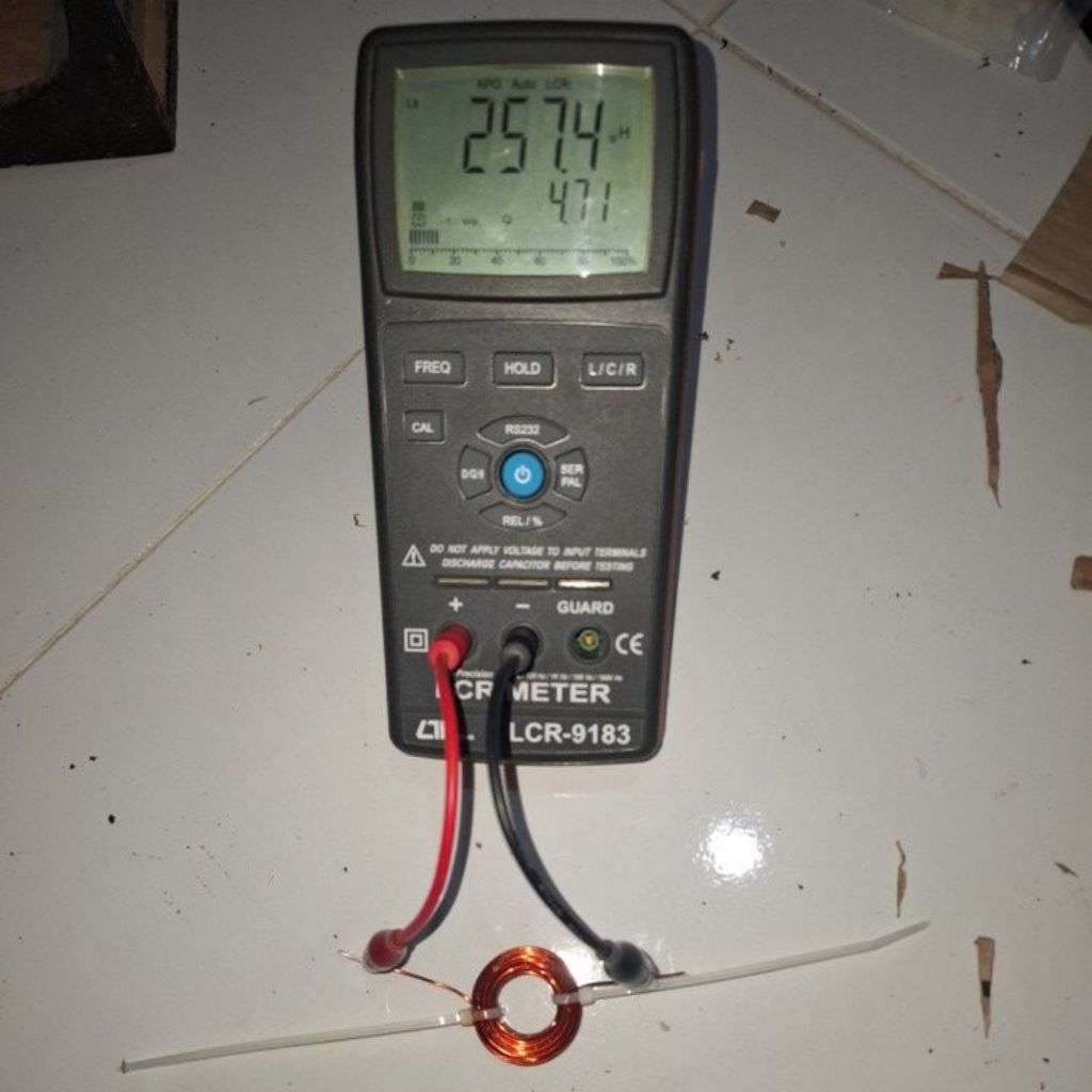 coil lilitan crossover pasif 0,25mh 0,8mm