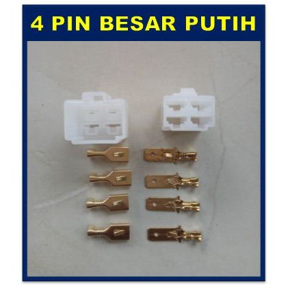 Socket kabel 4 pin besar / soket kabel 4 pin besar / konektor kabel 4 pin besar / soket 4 pin besar