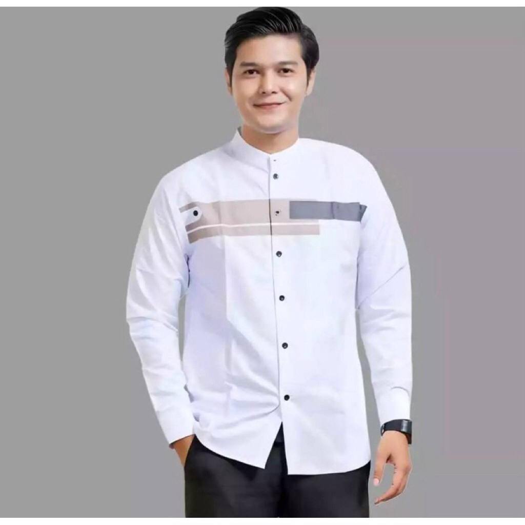 Koko Jordan Pria Dewasa - Kemeja Pria Kekinian - Kemeja Koko Motif Jordan Dewasa - Baju Koko Pria De