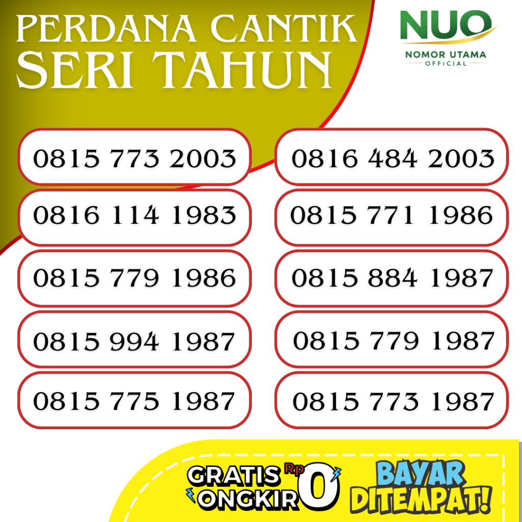 perdana cantik indosat seri tahun