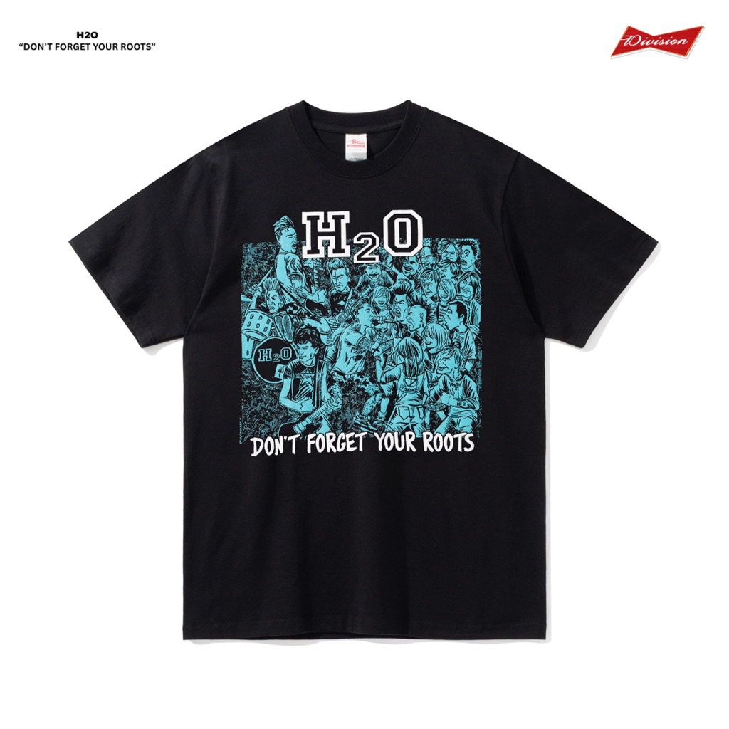 H2O - Don’t Forget Your Roots Tshirt - Black | Baju Hardcore