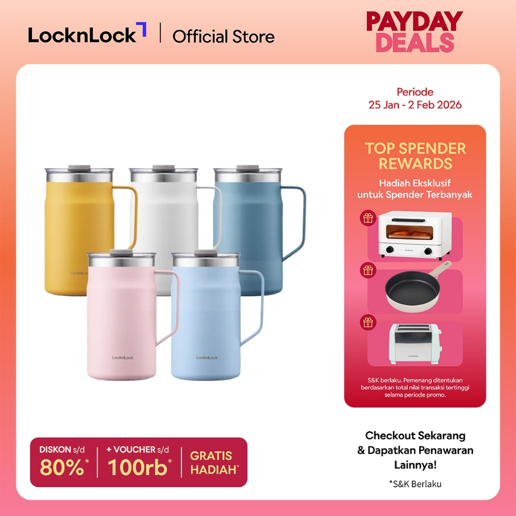 LocknLock Tumbler Metro Mug 600ml - LHC4282