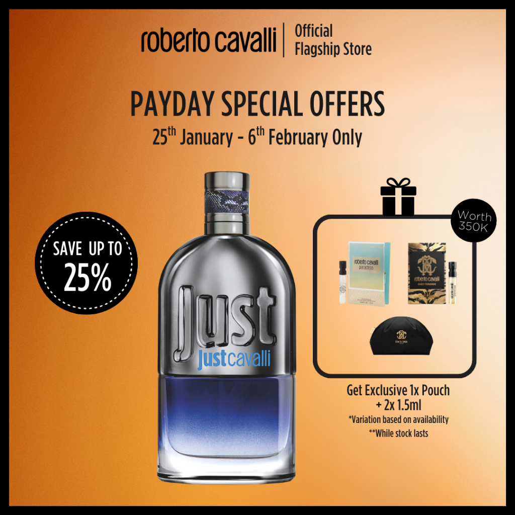 Roberto Cavalli Just Cavalli For Him EDT 90ml - Parfum Pria