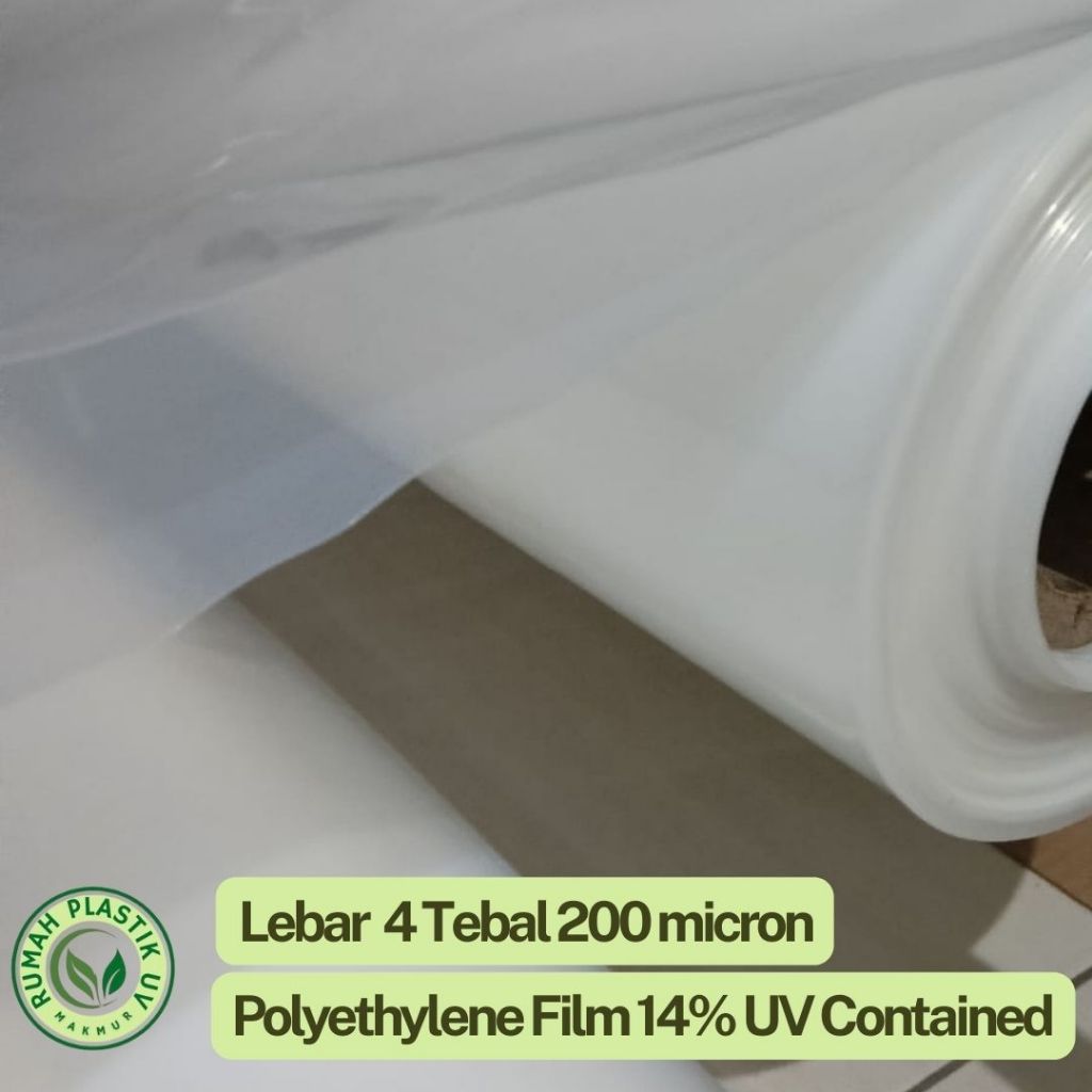 Plastik UV Juara Lebar 4 Meter Ketebalan 200 micron