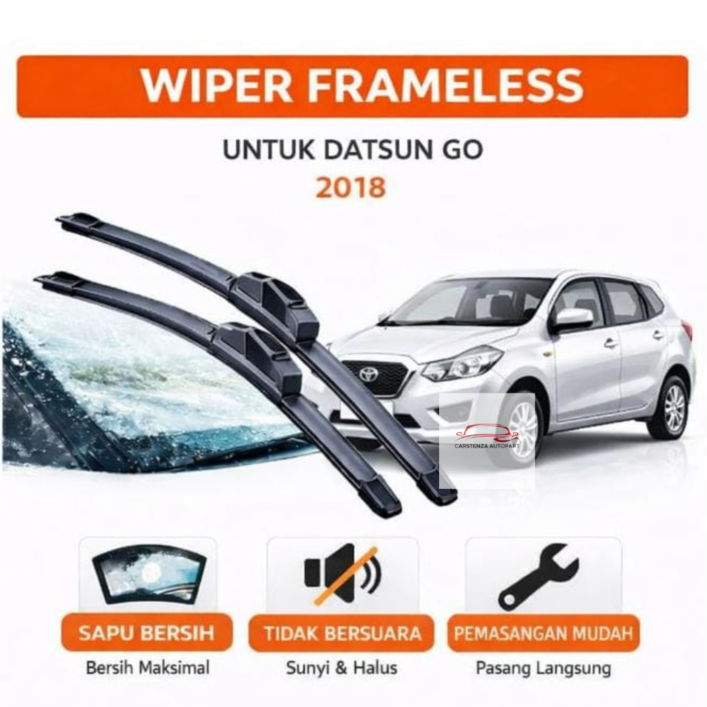 Wiper Frameless Datsun Go Wiper Datsun Go 1 Set Sepasang