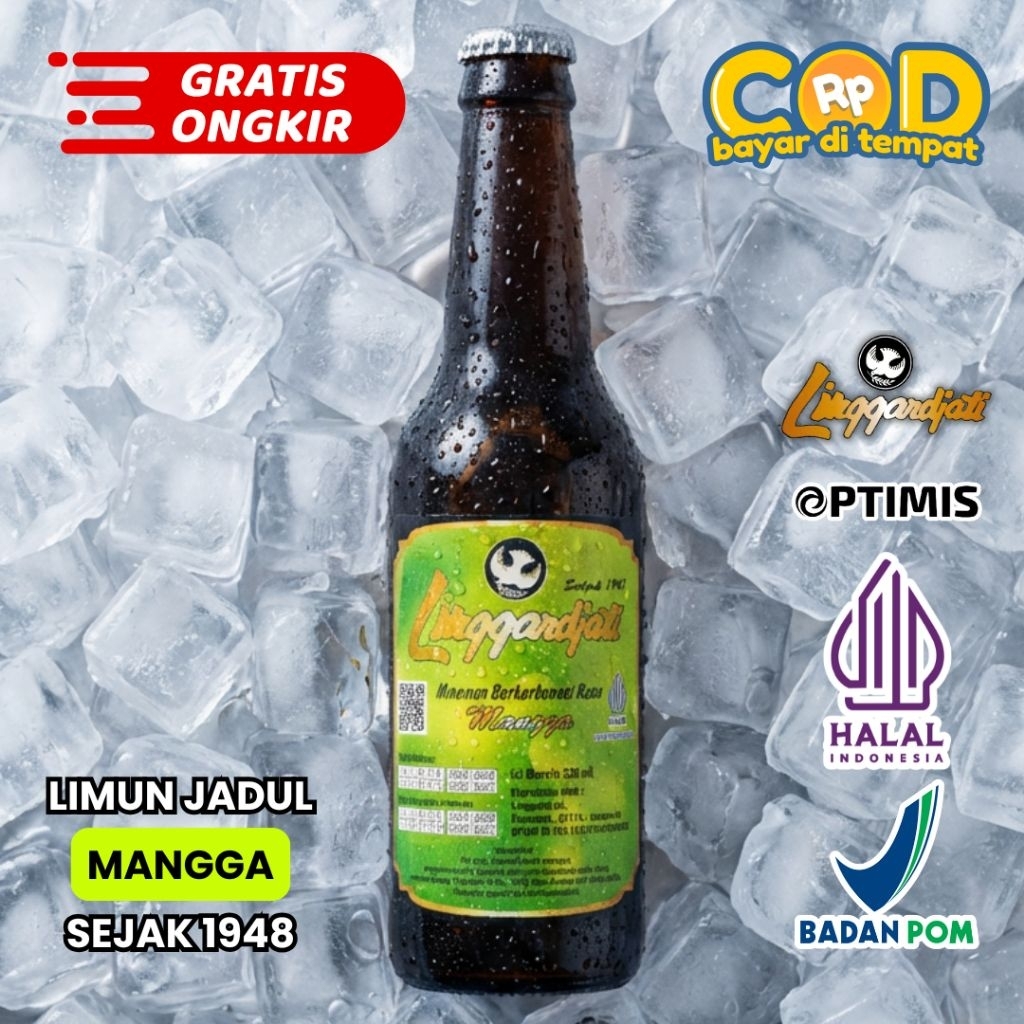 Limun Soda Linggarjati Mangga 330ml | Linggardjati Halal Termurah