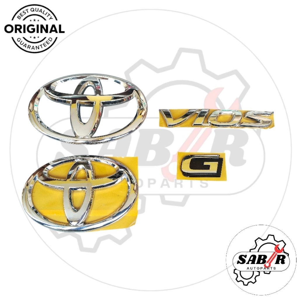 emblem logo toyota vios G original/emblem vios G premium