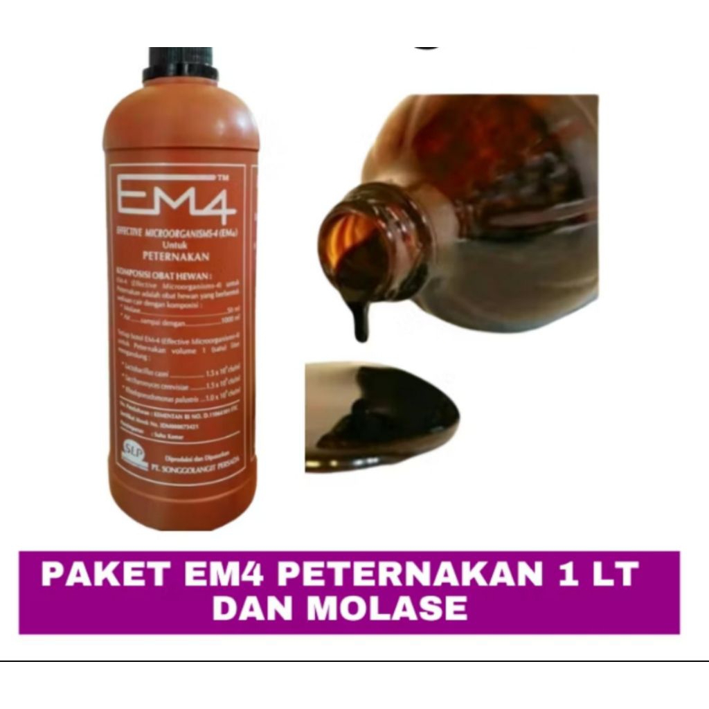 EM4 peternakan + molase 700gr Paket em4 peternakan dan molase