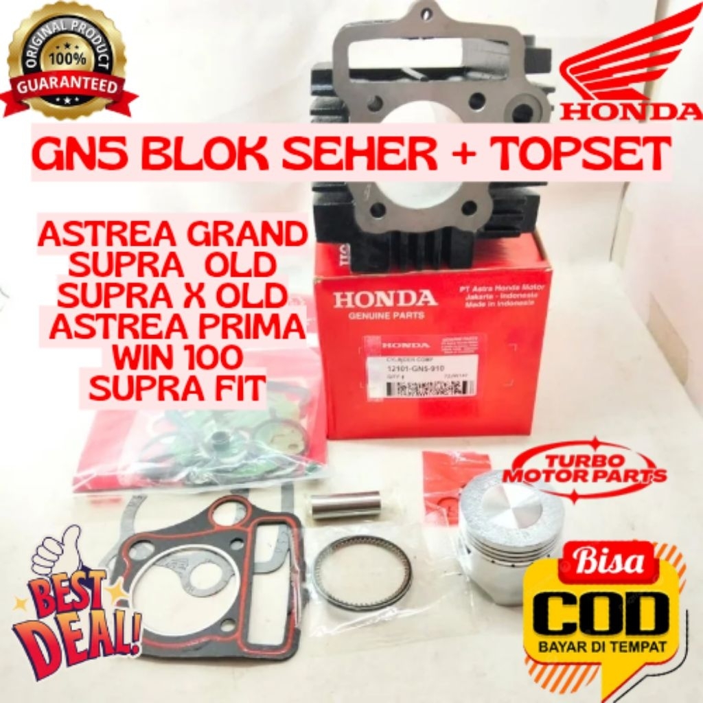 BLOK SEHER + TOPSET ORIGINAL HONDA KODE GN5, BLOK SEHER + TOPSET ASTREA GRAND, BLOK SEHER + TOPSET S