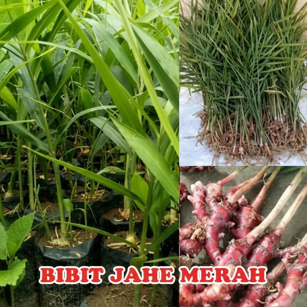 bibit jahe merah siap tanam