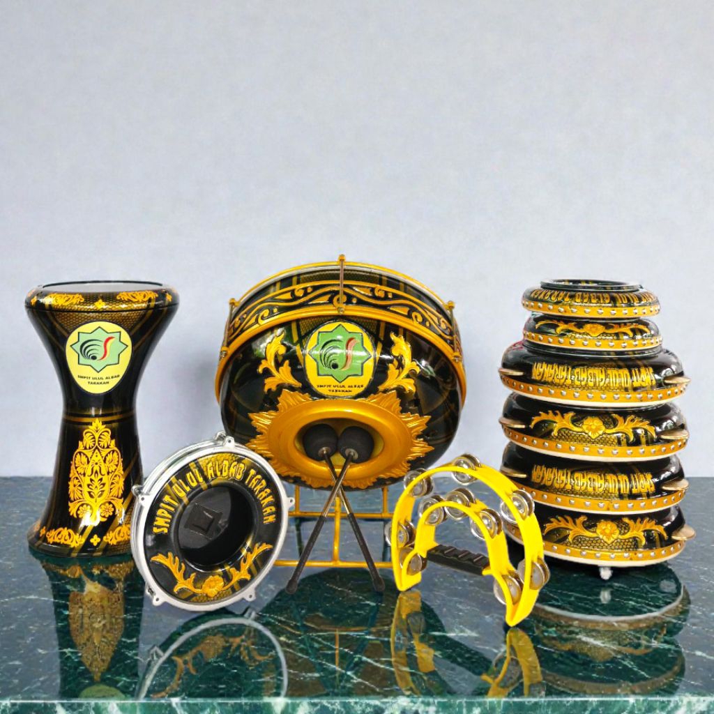 (COD) Alat hadroh 1 set/Hadroh jepara lengkap/Alat Hadroh Fullset/Rebana 1 set/bass horeg/1 set Alat