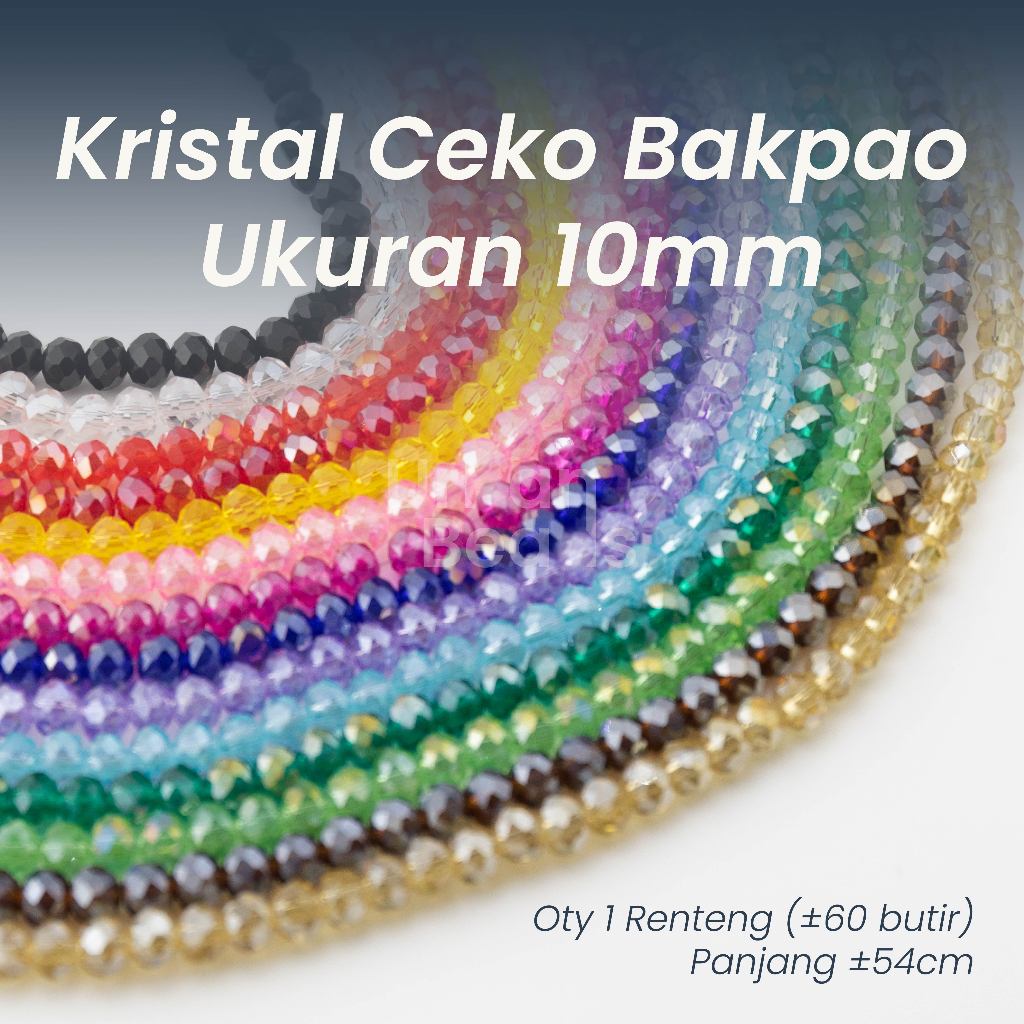 [10mm] Kristal Ceko Bakpau 10mm Premium / Manik Ceko 10mm / Kristal Ceko 10mm / Ceko 10mm / Manik Ma