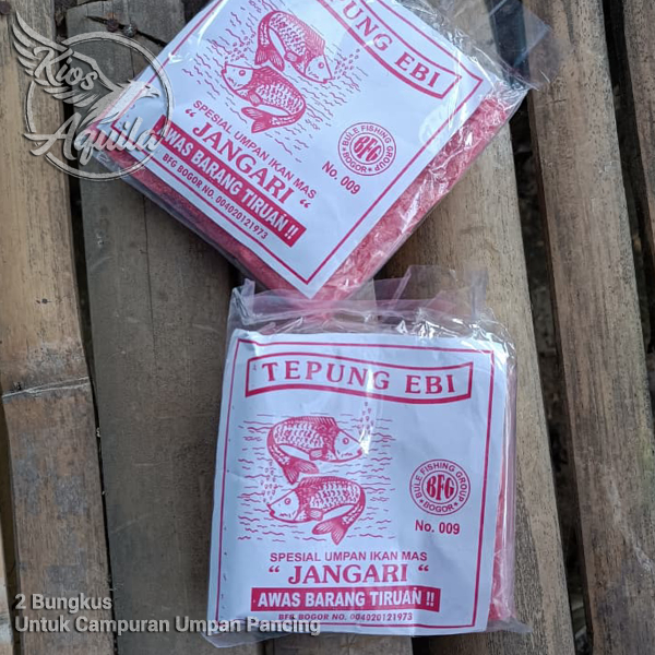 Tepung Ebi 2 Bungkus Campuran Umpan Mancing Ikan Mas Lele Nila BFG Bule Fishing Group Cielo Fishing 